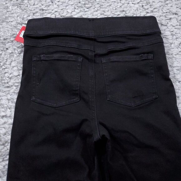 Spanx Vintage Distressed Ankle Skinny Jeans Black Pull On Denim Legging Size XS - Picture 4 of 12